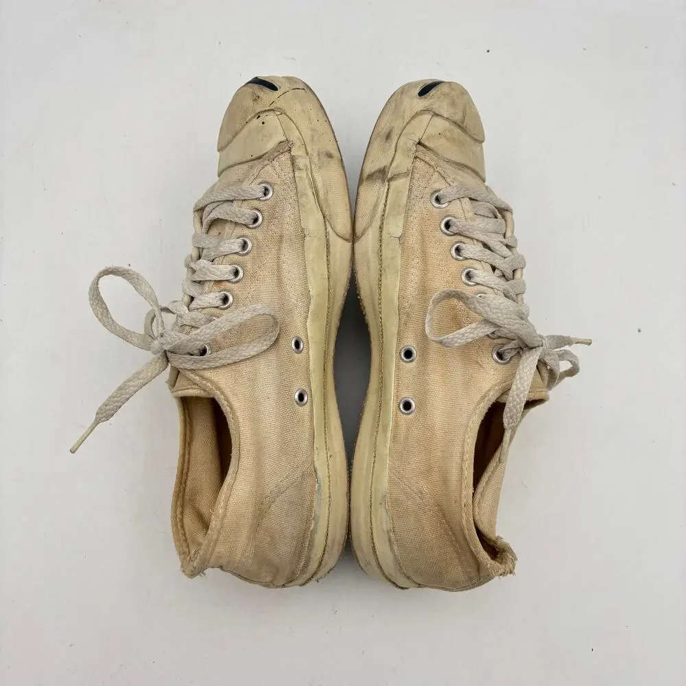 Vintage 90s Jack Purcell Shoes Sneakers Men's 7.5 USA Women's 9.5 Distressed - Picture 7 of 16